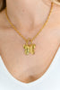 Flutter & Shine Butterfly Pendant Necklace in Gold