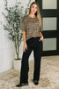 Peachy Keen Straight Leg Trousers in Black