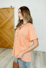 Plain and Sassy V-Neck Tee in Champagne Peach
