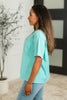 Take It Easy Slouchy Tee in Mint