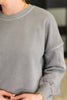 Talk Cozy to Me Stepped Hem Pullover in Sleet