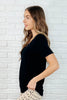 The Every Outfit Basic V-Neck Top in Black