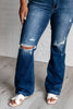 Mila Mid Rise Distressed Bootcut Jeans