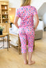 PREORDER: Short Sleeve Pajama Capri Set in Six Prints