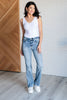 Alana Mid Rise Clean Bootcut Jeans