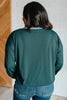 All Out Comfort V-Neck Pullover in Midnight Green