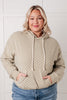 Ask Me Out Checkered Hoodie in Sage