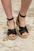 Behold Black Braided Twine Wedge