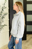 Bonbon Delight Half Zip Pullover in Grey