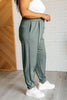 Center Seam Scuba Joggers in Ash Jade