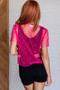 Dressing for Revenge Layering Top in Hot Pink