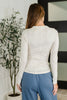 Effortless Edge Knit Henley Top in Natural