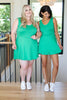 Gorgeous in Green Sleeveless Skort Dress