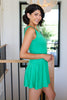 Gorgeous in Green Sleeveless Skort Dress