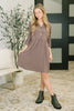Inspire Collared Neck Dress in Mocha