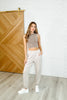 Jog and Snog Joggers in Mocha Cream