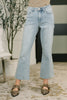 Martha Mid Rise Kick Flare w Raw Hem