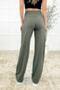 Leg Day Legends Straight Leg Bottoms in Grey Sage