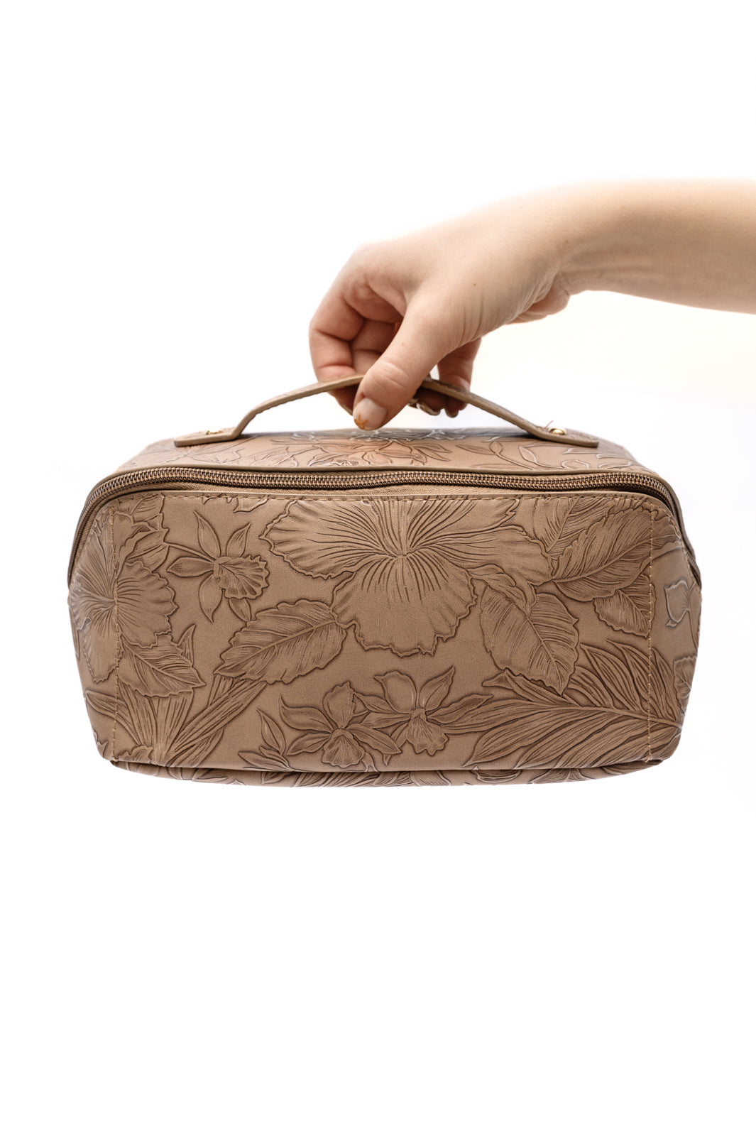 Life In Luxury Large Capacity Cosmetic Bag in Cream