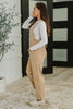 Little Miss Picnic V-Neck Jumpsuit in Brush