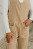 Little Miss Picnic V-Neck Jumpsuit in Brush