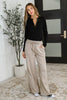 Lounge Line Wide Leg Sweats in Ash Mocha