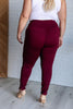 Magic Skinny 28" Pants in Wine