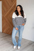 Memorable Moments Striped Sweater in White