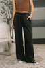 Nights Like This High Waist Palazzo Sweats in Ash Black