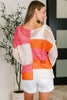Off the Grid Net Color Block Layering Top