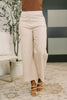Only Pair High Waisted Wide Leg Bottoms in Linen