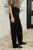 Peachy Keen Straight Leg Trousers in Black