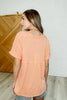 Plain and Sassy V-Neck Tee in Champagne Peach