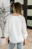 Preoccupied Striped Sleeve Top in Tan