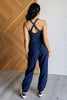 Raising Heart Rate Cut Out Jumpsuit in Navy