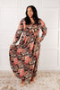 Send it Over Faux Wrap Maxi Dress