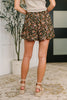 Short Notice Tiered Shorts in Tiny Flower Field