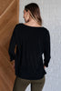 Signature Classic Round Neck Top in Black