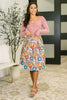 Sound Mind Floral Midi Skirt