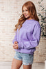 Stay Delulu Scuba Sweatshirt Periwinkle