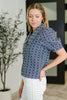 The Darling Detail Collared Blouse in Denim