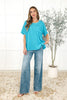 The Go-To Tee in Aqua Glow