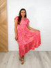 The Way You Move Flutter Sleeve Dress in Fuchsia
