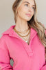 Same Ol' Situation Collared Pullover in Hot Pink