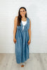Too Cool For Fools Wide Leg Jumpsuit in Denim