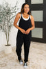 Totally Me Spaghetti Strap Jumpsuit in Black