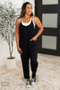 Totally Me Spaghetti Strap Jumpsuit in Black