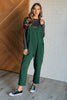 Totally Me Spaghetti Strap Jumpsuit in Dark Green