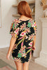 Tropical Bouquet V-Neck Top