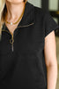 Twenty Four Karat Half Zip Top and Shorts Set